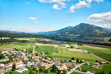 Image showing Panoramic view of Gruyere, Switzerland