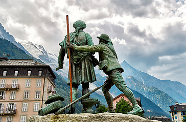 Image showing The Statue of de Saussure, Chamonix