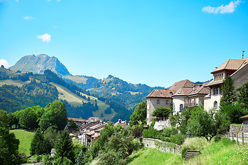 Image showing Panoramic view of Gruyere, Switzerland