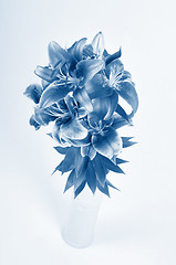 Image showing Lily bouquet in vase