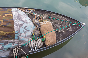 Image showing Decoy Ducks Boat