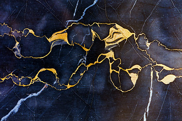 Image showing Gold Marble Stone