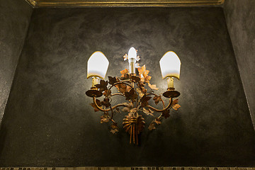 Image showing Black Wall Chandelier