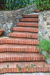 Image showing Bricks Stairway