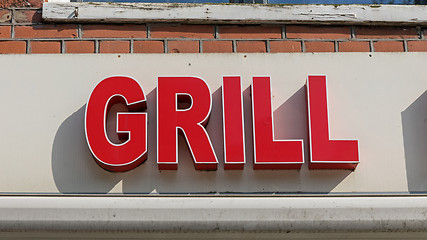 Image showing Grill Sign