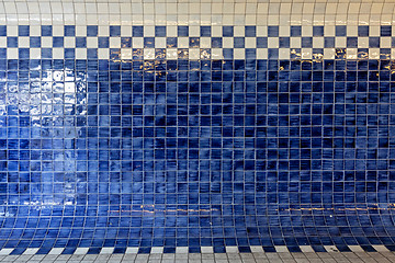 Image showing Checkered Blue Tiles