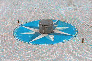 Image showing Compass Star Fountain