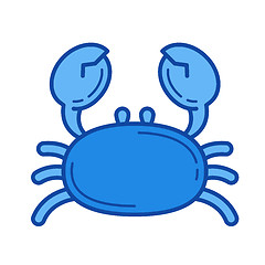 Image showing Crab line icon.