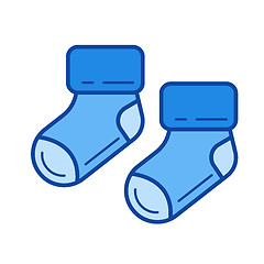 Image showing Newborn booty line icon.