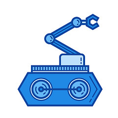 Image showing Manipulator line icon.