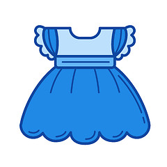 Image showing Child dress line icon.