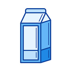 Image showing Dairy line icon.