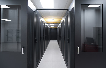 Image showing modern server room