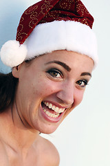 Image showing Christmas laugh