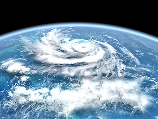 Image showing Hurricane Lane in central pacific