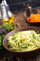 Image showing Zucchini noodles 