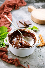 Image showing chocolate sauce