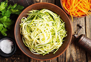 Image showing Zucchini noodles 