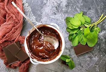 Image showing chocolate sauce