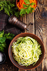 Image showing Zucchini noodles 