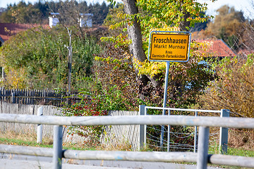 Image showing road to Froschhausen Bavaria Germany