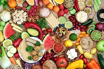 Image showing Natural Healthy Vegan  Food