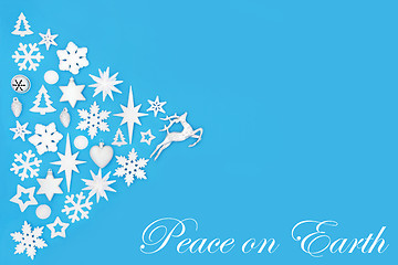 Image showing Christmas Peace Abstract Background