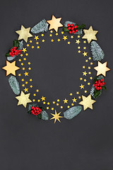 Image showing Christmas Decorative Wreath