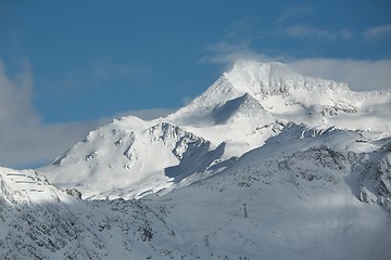 Image showing Mountains covered with snow