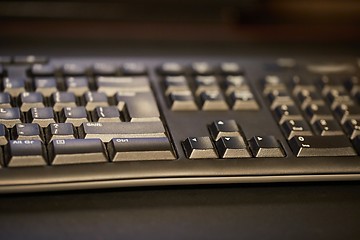 Image showing Black Keyboard Detail