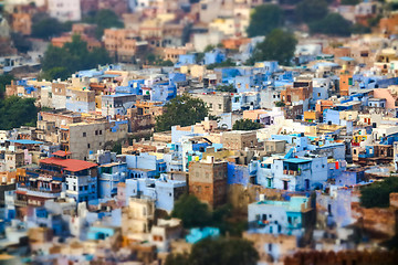 Image showing Tilt shift lens - Jodhpur ( Also blue city) is the second-larges