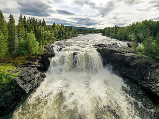 Image showing Ristafallet waterfall in the western part of Jamtland is listed 