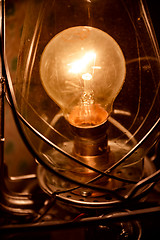 Image showing Vintage incandescent Edison type bulb