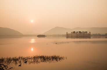 Image showing Jal Mahal (meaning Water Palace) is a palace in the middle of th