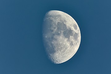 Image showing Moon detailed closeup