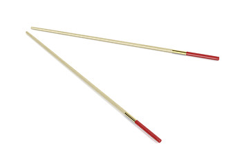 Image showing Pair of wooden chopsticks