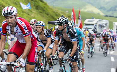 Image showing The Cyclist Alessandro Petacchi - Tour de France 2014