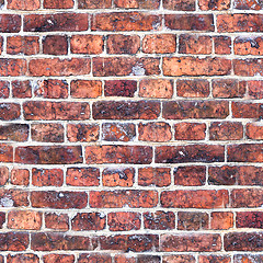 Image showing Seamless abstract brick background, place for text.