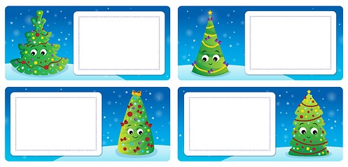 Image showing Stylized Christmas theme cards 3