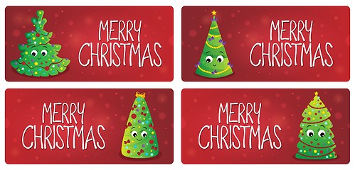 Image showing Merry Christmas theme cards 1