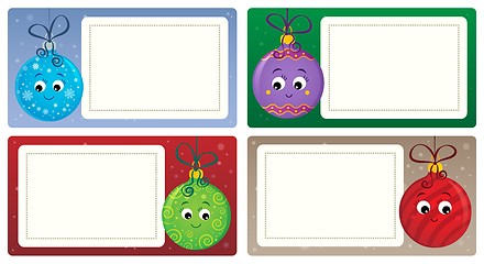 Image showing Stylized Christmas theme cards 4