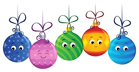 Image showing Stylized Christmas ornaments image 2