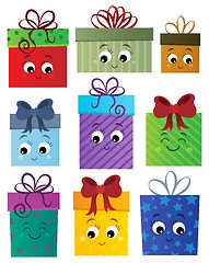 Image showing Stylized gifts theme set 1