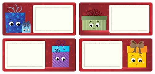 Image showing Stylized Christmas theme cards 5