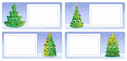 Image showing Stylized Christmas theme cards 2