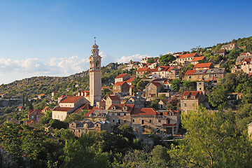 Image showing Historic stone village of Lozisca on Brac island