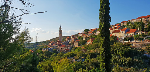 Image showing Historic stone village of Lozisca on Brac island