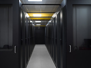 Image showing modern server room