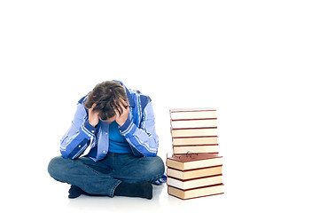 Image showing Teenager schoolboy