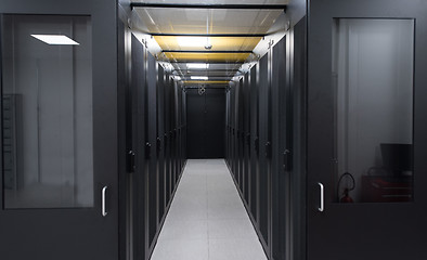 Image showing modern server room